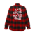 Camisa Anti Social Social Club Kkoch Flannel 'Red'