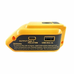 Adaptador de Baterías Dewalt USB + LED 3 NIVELES + Tipo C +USD - comprar online