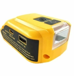 Adaptador de Baterías Dewalt USB + LED 3 NIVELES + Tipo C +USD