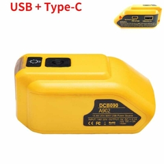 Adaptador de Baterías Dewalt USB + LED 3 NIVELES + Tipo C +USD - tienda online