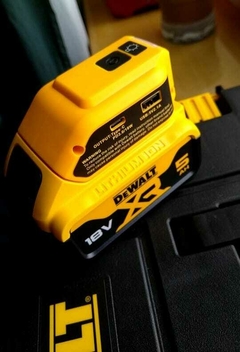 Adaptador de Baterías Dewalt USB + LED 3 NIVELES + Tipo C +USD en internet