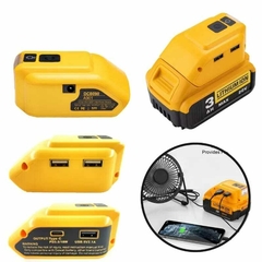 Adaptador de Baterías Dewalt USB + LED 3 NIVELES + Tipo C +USD - Fvaelectrics