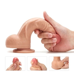 Dildo 8'' Dual Layered Silicone Flesh en internet