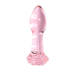 Plug Anal Clear Rose Glass en internet