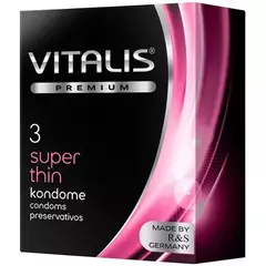 Condón Vitalis Super Thin Ultra Delgado x 3 Unidades