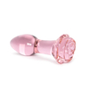 Plug Anal Clear Rose Glass