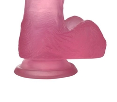 Dildo Small 6" Jelly Studs Crystal Pink - tienda online