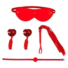 Kit Bondage Gag, Pezonera, Látigo, Antifaz - comprar online