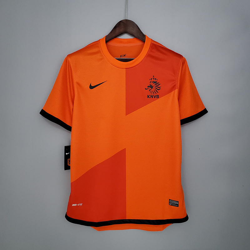 Camisa Holanda 2 Away 2012 - Retrô Masculina - Branca