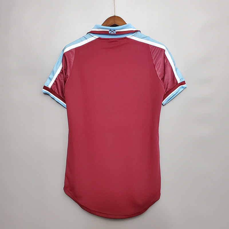 Camisa West Ham Retrô 1999/2001 Vermelha - Fila