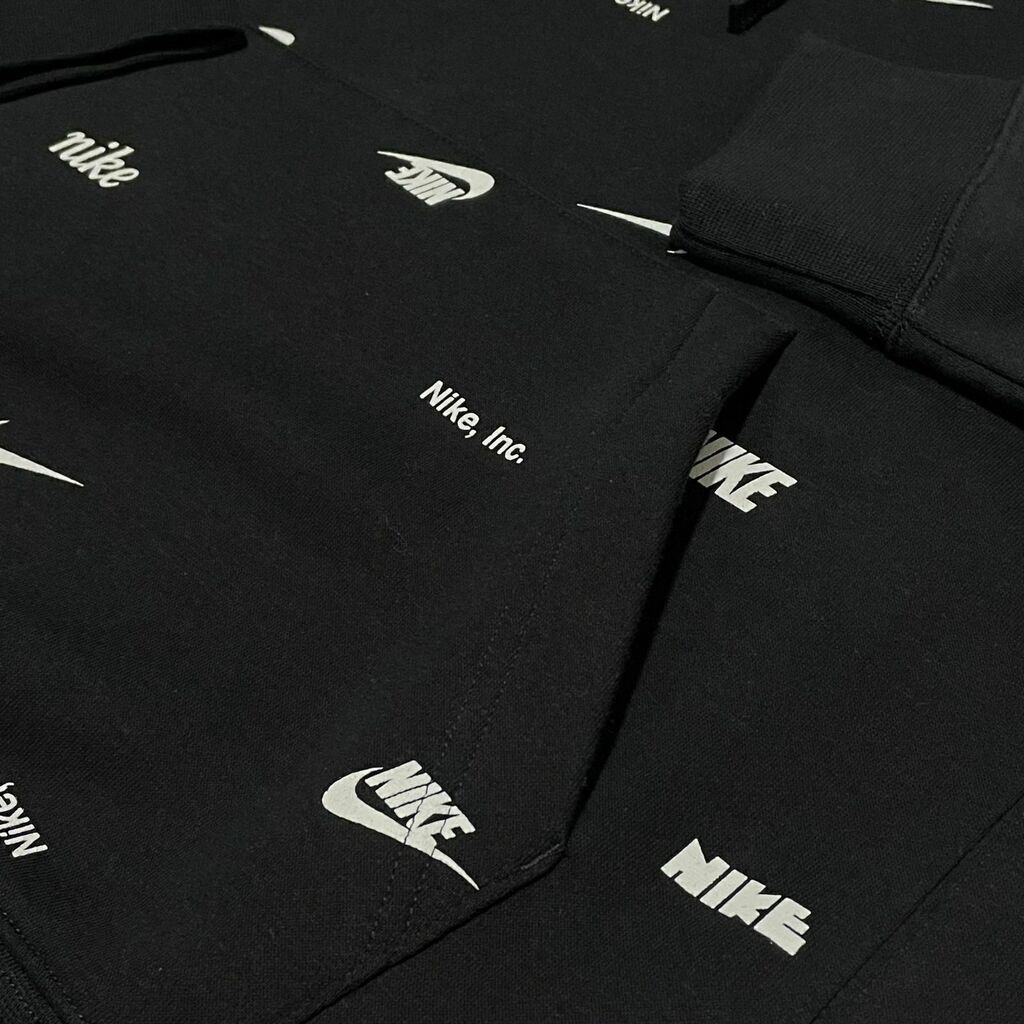 Nike All Over Swoosh Logo Pants Black