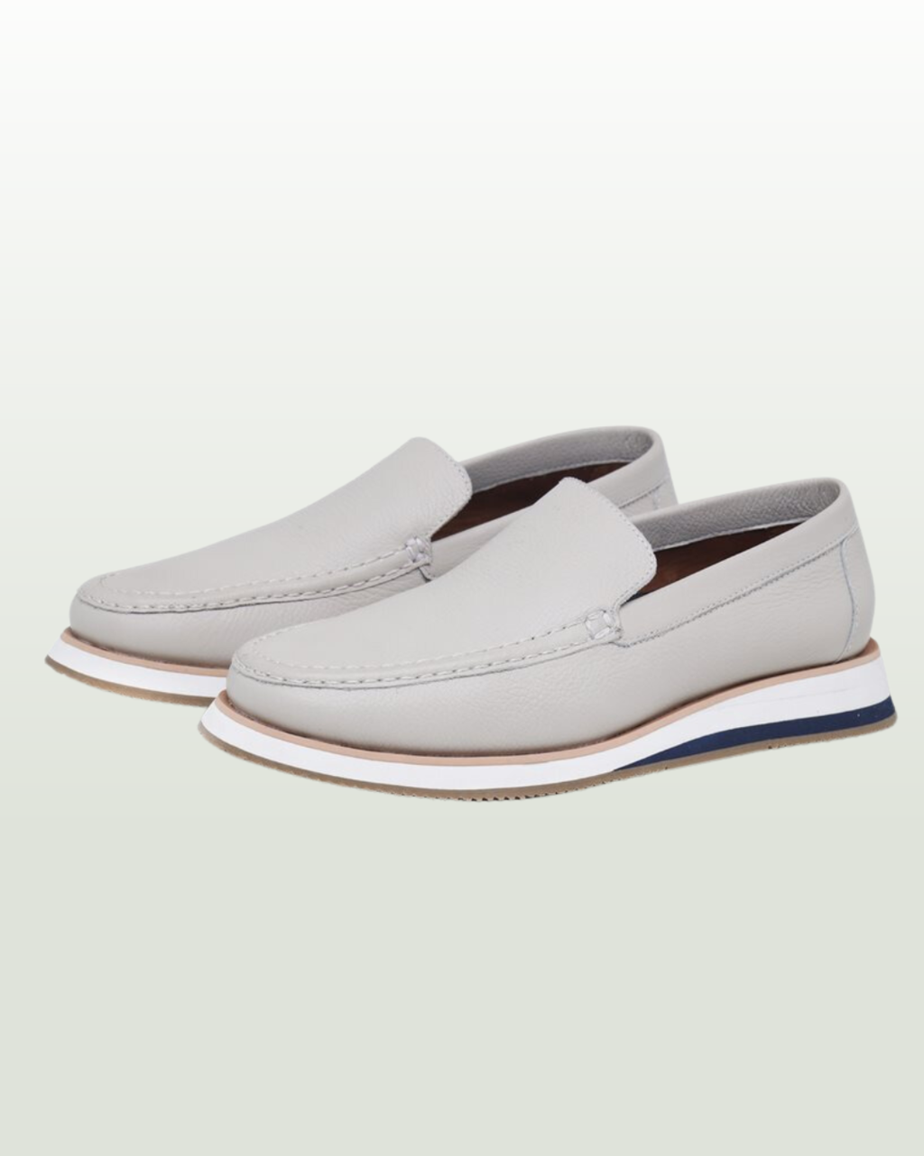 Mocassim selten couro store branco