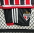 Kit Infantil São Paulo Away Adidas 23/24 - Vermelho, Preto e Branco na internet