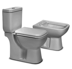 Combo Inodoro Largo Amalfi+Mochila+Bidet+Asiento