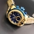 Invicta Zeus Magnum Dourado / fundo Azul Com Corda - (Primeira Linha) na internet