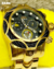 Invicta Reserve Venon Dourado Banhado A Ouro 18k Fundo Preto - (Primeira Linha)