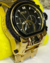 Invicta Zeus Magnum Dourado / fundo Preto Com Corda - (Primeira Linha) - loja online