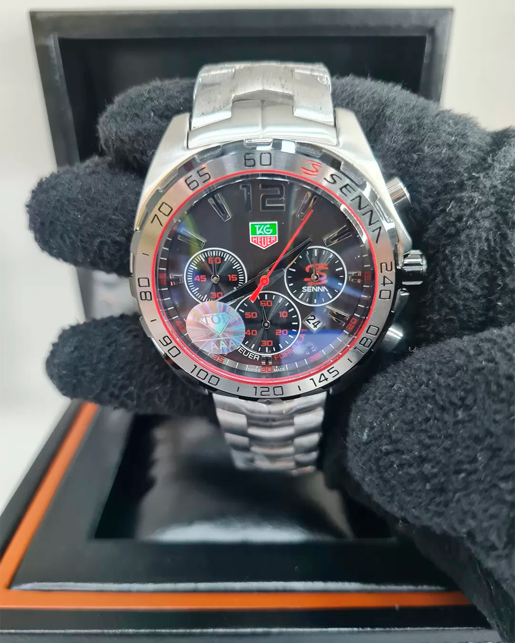 TAG Heuer Formula 1 Ayrton Senna Acompanha Caixa Original da Tag Heu