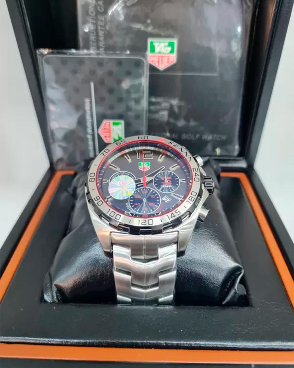 TAG Heuer Formula 1 Ayrton Senna Acompanha Caixa Original da Tag Heu