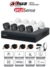 DAHUA KITXVR1B04-I+4B1A21 - Kit de 4 Canales de 2 Megapixeles/ DVR Cooper-I WizSense/ Con IA/ H.265+/ 4 Camaras B1A21 1080p/ 4 Canales + 1 IP o Hasta