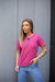 T-shirt Lisa - Magenta dark - loja online