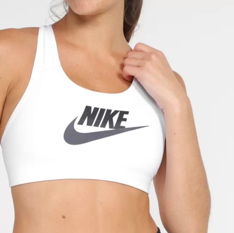 Top Nike Swoosh Futura Feminino - Preto