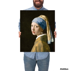 Quadro Decorativo Johannes Vermeer A Garota com Brinco de Pérola - loja online