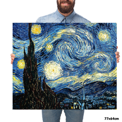 Quadro Decorativo Vincent Van Gogh A Noite Estrelada - loja online