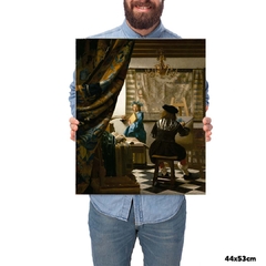 Quadro Decorativo Johannes Vermeer A arte da Pintura - loja online