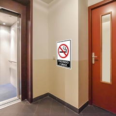 Imagem do Placa de Sinalização Proibido Fumar em Pvc