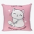 ALMOFADA FIBRA VELUDO 40X40CM I LOVE CATS - comprar online