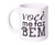 CANECA CILÍNDRICA 330ML - LOVE CANECAS VOCÊ ME FAZ TÃO BEM