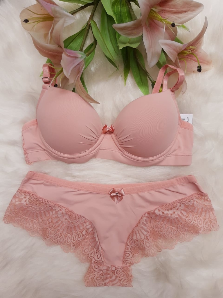 Conjunto Lingerie Rosa