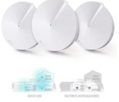 Kit Roteador WiFi Mesh 5 Deco M5, Gigabit Dual-Band AC1300, TP-Link - CX 3 UN - comprar online