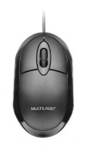 Mouse USB Multilaser MO300 1200 DPI Preto (Kit 10 Unidades)