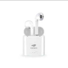 Imagem do Fone C3Tech Bluetooth EP-TWS-20BK Bk e Branco