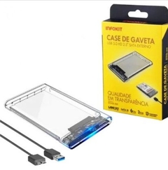 Case Infokit p/ HD 2.5" USB 3.0 ECASE-300 Transparente