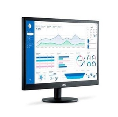 Monitor AOC 21.5'' LED, Wide, Full HD, HDMI/VGA, VESA, 60HZ, 5MS - E2270SWHEN - loja online