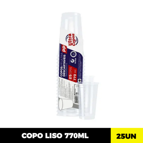 Copo Descartavel 770ml Liso PP Altacoppo 600 Unidades