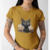 CAMISETA BABY LOOK FUNNY CATS