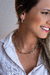 Choker riviera baguete colorida banhado a ouro 18k - comprar online