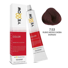 YELLOW COLOR 7.53 RUBIO MEDIO CAOBA DOR 60ML