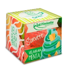 Vela Beijável Gelada Sorvete - Menta