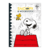 Caderno Brochura Colegial Snoopy - Capa Dura Sortida - 160 Folhas Pautadas, Lombada Quadrada, Tamanho 177x240mm, Folhas - loja online