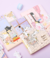 Caderno Kawaii Gatinho Fofo e Folhas Decorativas com Fecho Magnético - comprar online