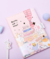 Caderno Kawaii Gatinho Fofo e Folhas Decorativas com Fecho Magnético na internet