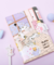 Caderno Kawaii Gatinho Fofo e Folhas Decorativas com Fecho Magnético - loja online