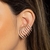 BRINCO EAR CUFF ZIRCONIA BANHO EM OURO 18K na internet