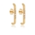 BRINCO EAR HOOK DE ZIRCONIA BANHO EM OURO 18K