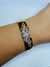 BRACELETE DOURADO DETALHE CRAVEJADO BANHO EM OURO 18K - comprar online